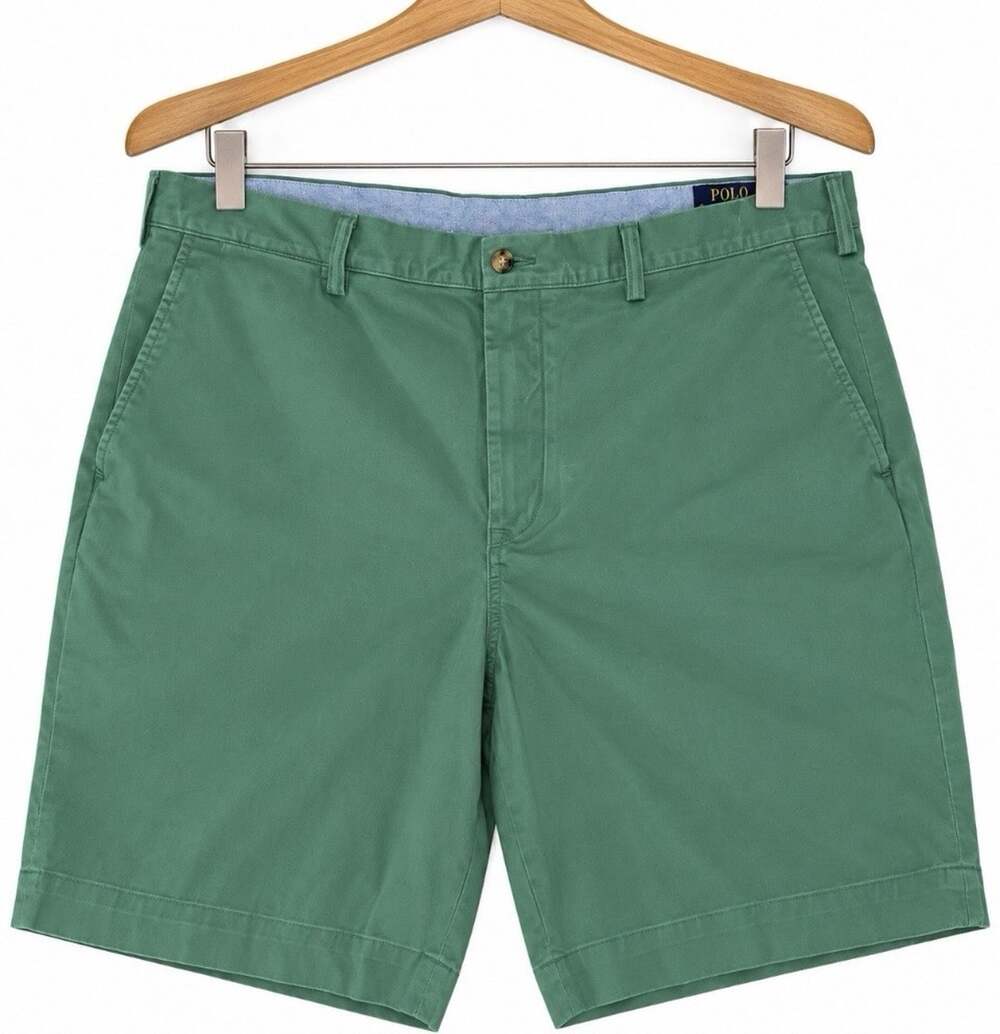 Polo Ralph Lauren Men's, Stretch Classic-Fit 9'' Green 38